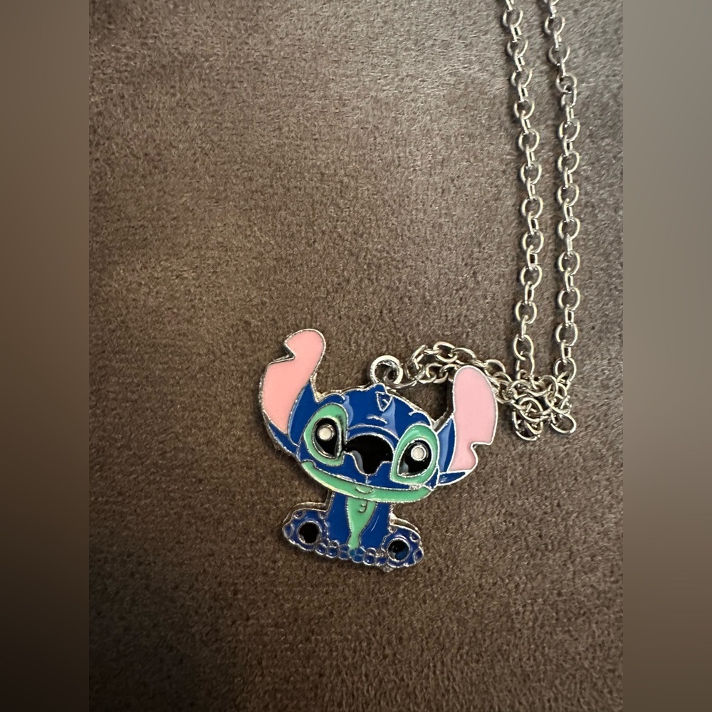 NEW NWOT Blue and Pink Kids STITCH Necklace. MUST BE BUNDLED